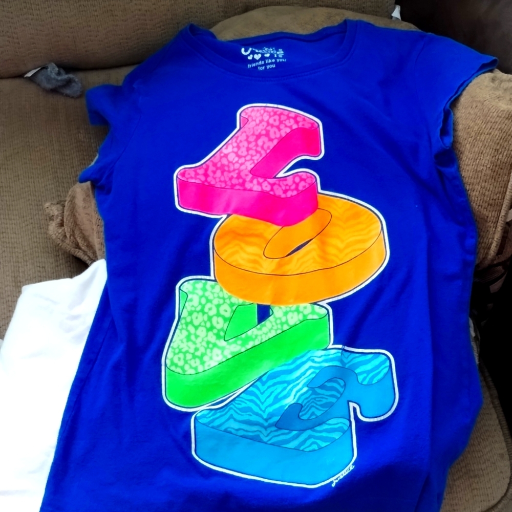 Girls "love" shirt sleeve top